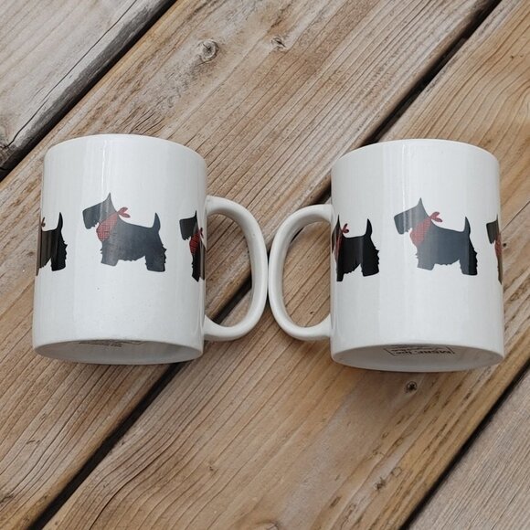 MSRF Design Scottie Dog Drinking Mugs PAIR - Picture 2 of 5